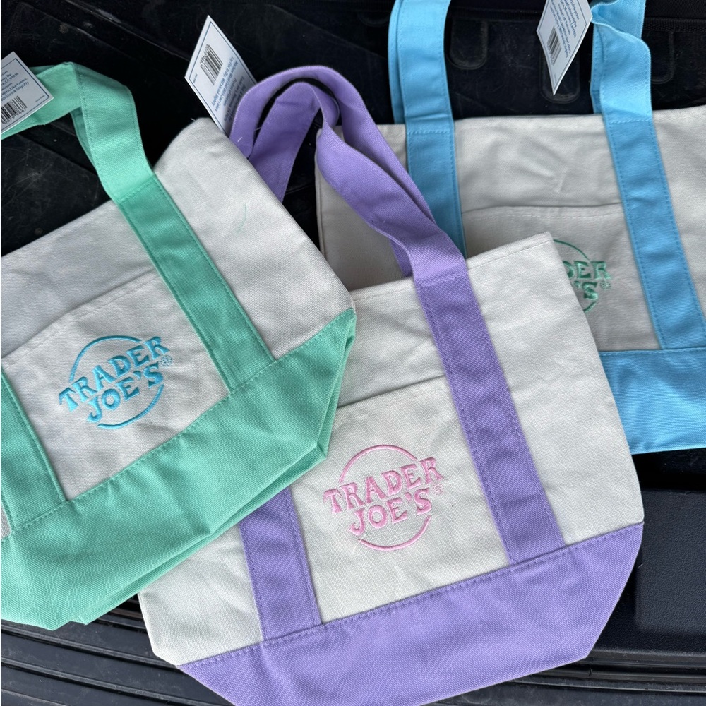 Set of 3 Viral Pastel Trader Joe's Mini Bags (April 2025)